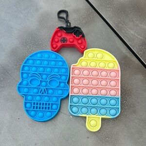 Blue and Red Pop It Puzzle Set